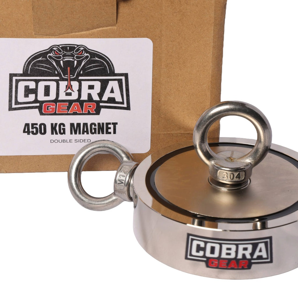 450 KG Double Sided Fishing Magnet – Cobra Gear Magnets
