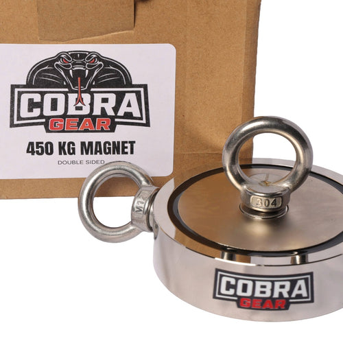 450 KG Double Sided Fishing Magnet – Cobra Gear Magnets