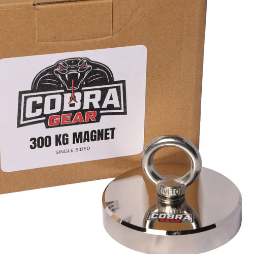 300 KG Single Sided Fishing Magnet – Cobra Gear Magnets